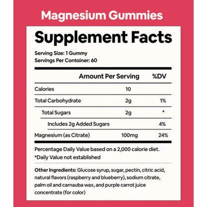 Black Girl Vitamins - Magnesium Gummies, for Sleep, Immunity, and Bone Support. Magnesium Citrate Supplement