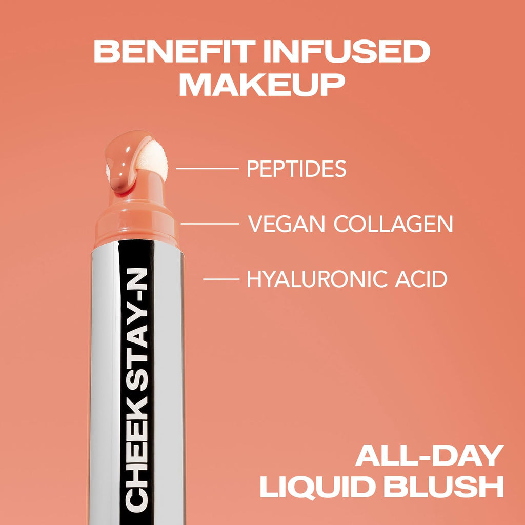 Sacheu Cheek STAY-N Liquid Blush for Cheeks — High Pigment, Buildable, Lightweight Cream Blush for Dewy & Radiant Flushed Cheeks — Long-lasting & Cruelty Free, I'm Playful SacheuBuy Supplements Australia