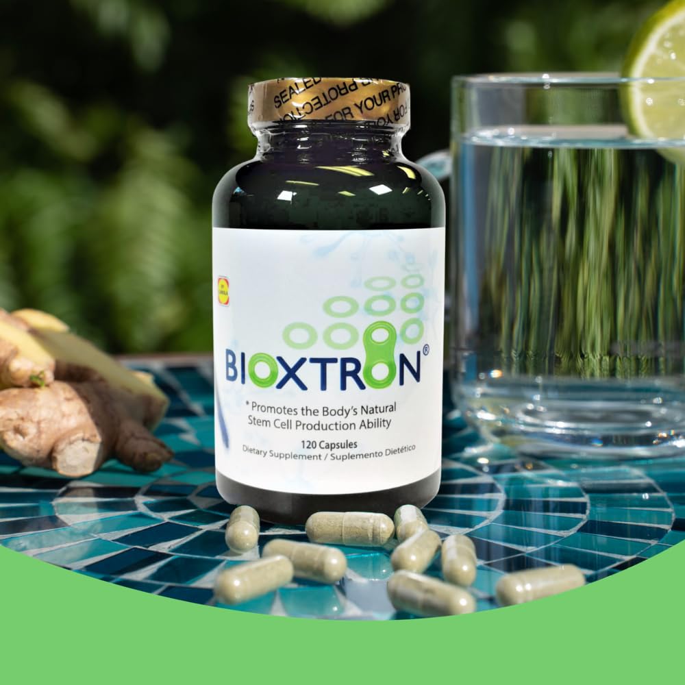 Bioxtron Natural AFA Stem Cell Supplement - Joint Support & Muscle Pain - Immune System Support - Natural Blue Green Algae Spirulina - 120 Caps BioxtronBuy Supplements Australia