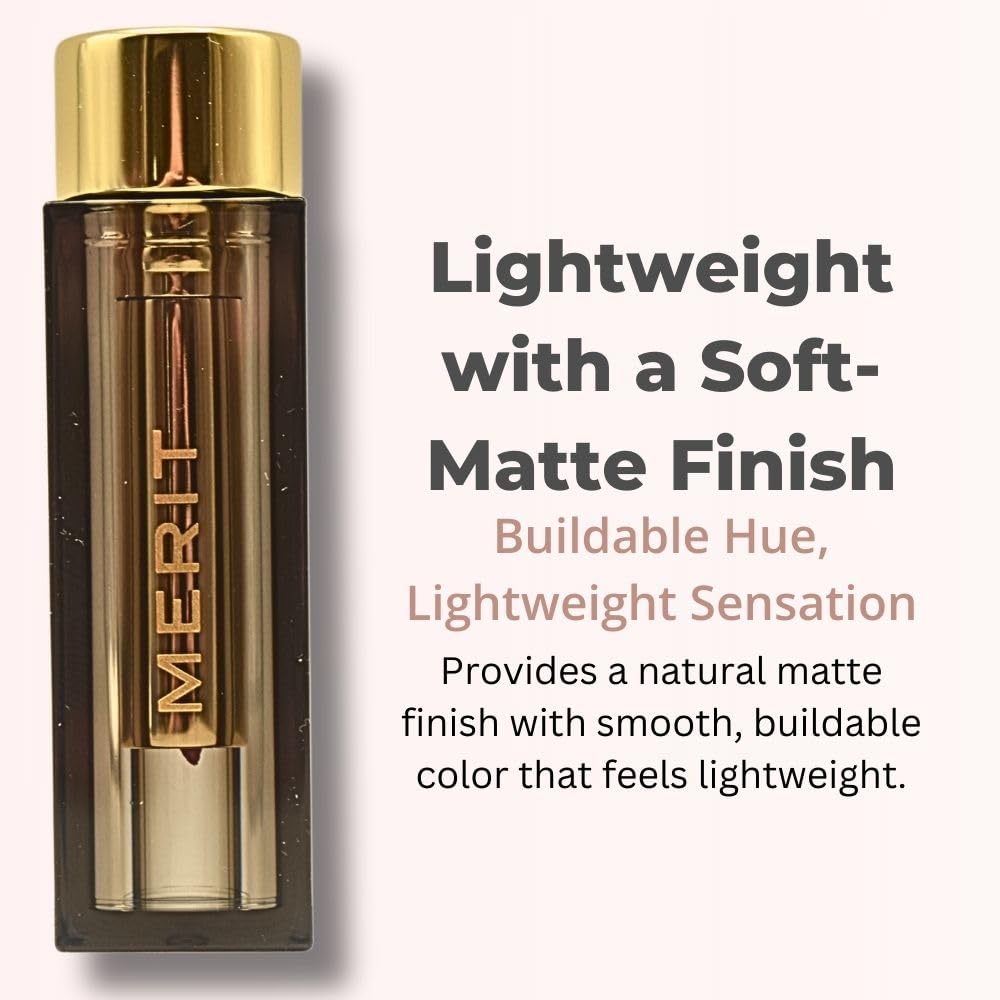 Merit Signature Lip Lightweight Matte Lipstick - 0.10 oz / 3 g (Sunday (pink), standard) MeritBuy Supplements Australia