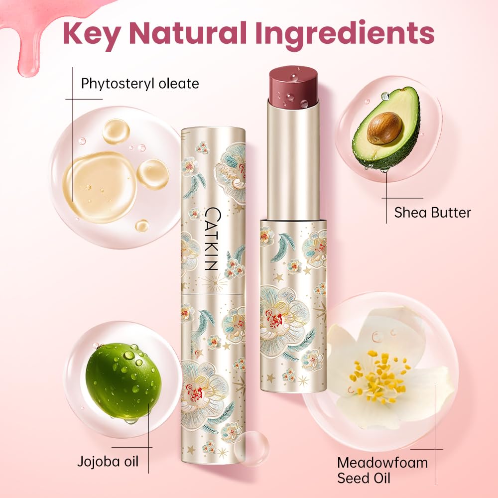 CATKIN Glossy Lip Balm Ultra Hydating Glow Lip Tinted Jelly Plump Melting Balm Shea Butter Repair Soothing For Dry Lips Dewy Finished 0.12 oz C05 SUNFLOWER CatkinBuy Supplements Australia