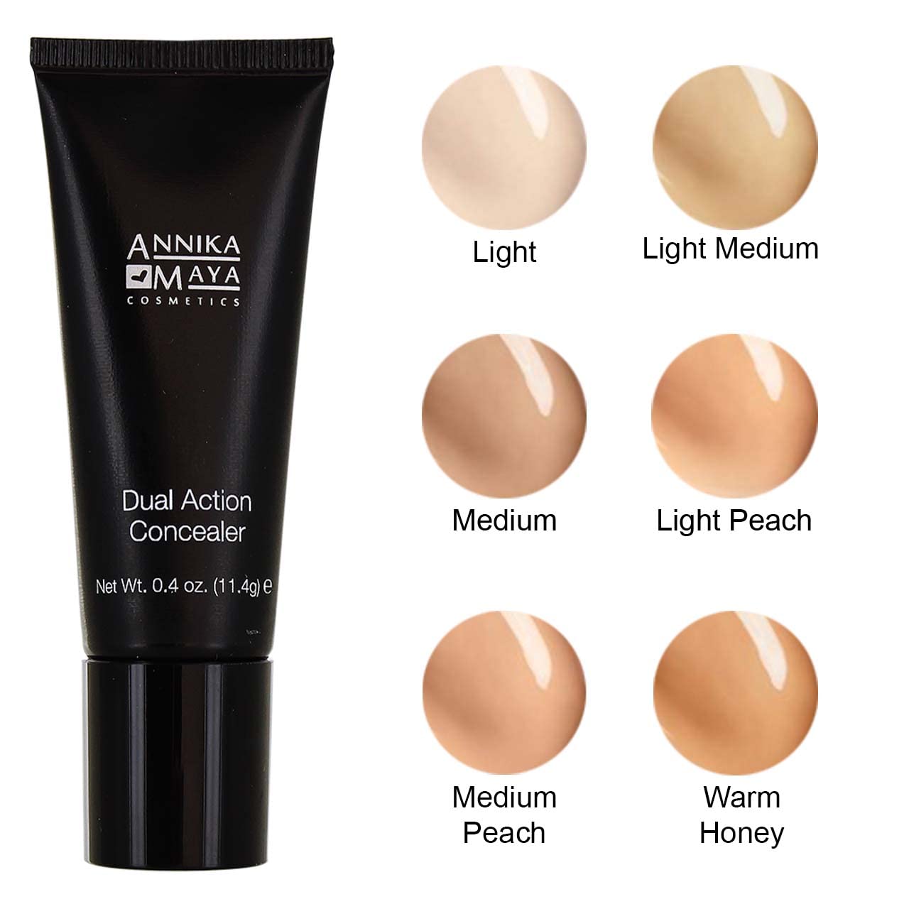 Annika Maya Dual Action Undereye Concealer for Neutralizing Dark Circles (Light) Annika Maya CosmeticsBuy Supplements Australia