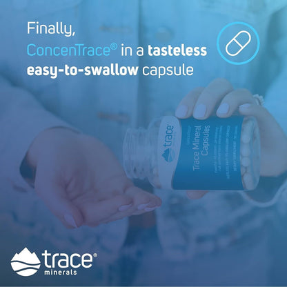 Trace Minerals ConcenTrace Trace Mineral Capsules - ConcenTrace Capsules for Overall Health - Bone Strength, Muscle Recovery & Energy Support