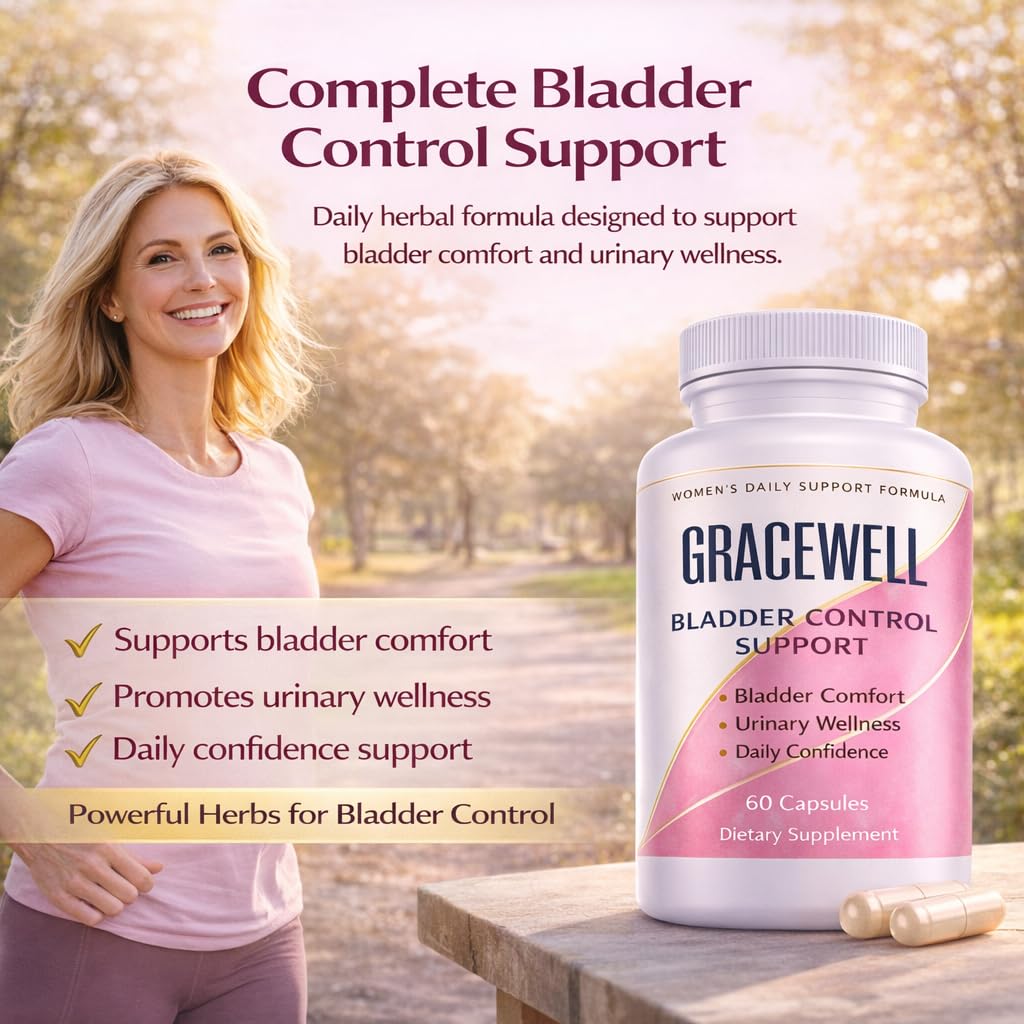 DXWXH Gracewell Bladder Wellness Supplement for Women & Men, Herbal Support with Asian Ginseng, Chinese Yam, Chinese Peony, Urinary Tract Health Formula, 60 Capsules (1) DXWXH buy supplements Au