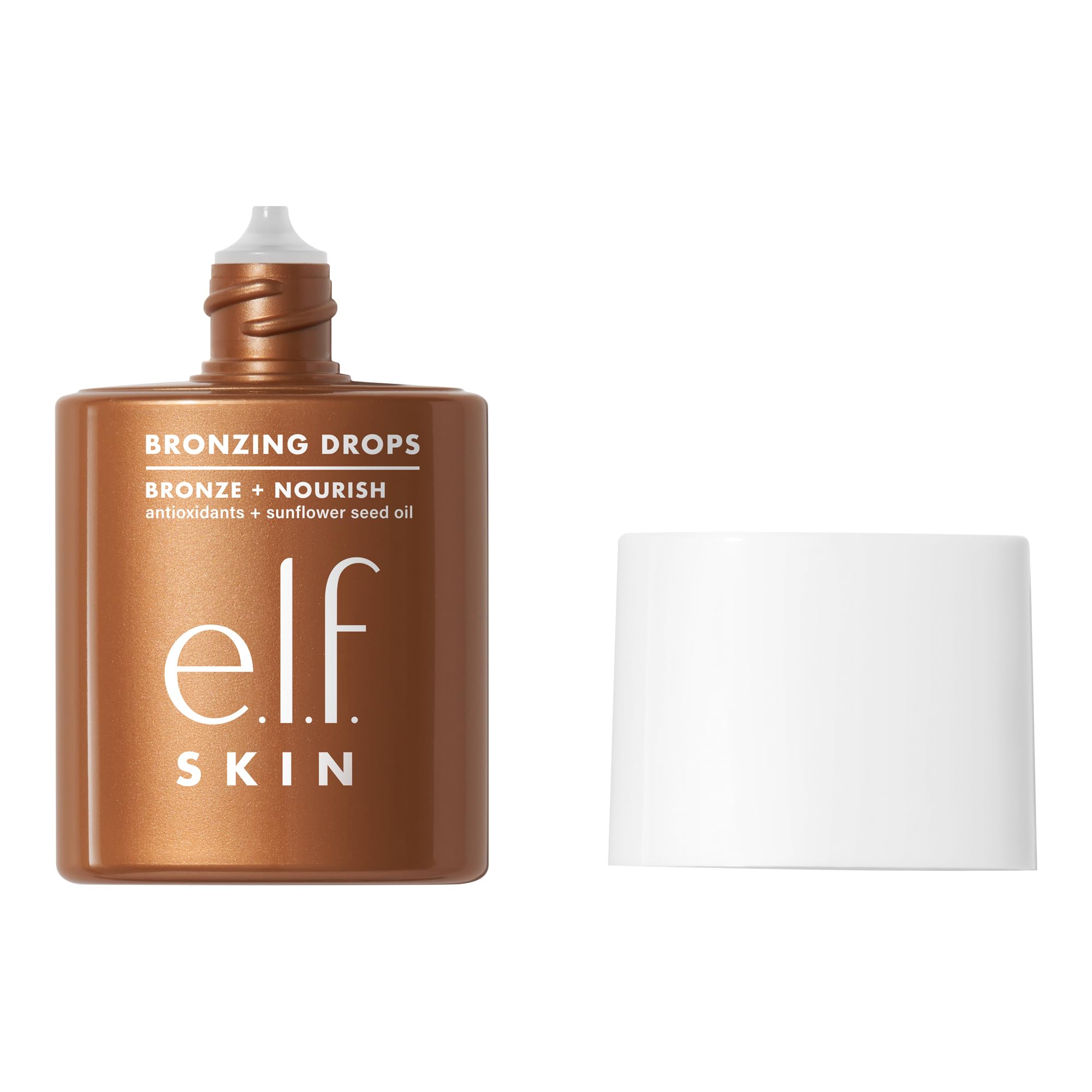 e.l.f. SKIN Bronzing Drops, Liquid Bronzer For Face & Skin, Creates A Sun-Kissed Glow, Infused With Vitamin E, Vegan & Cruelty-Free, Pure Gold e.l.f.Buy Supplements Australia