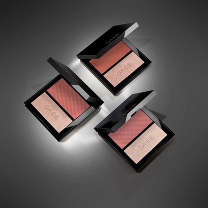GA-DE Velveteen Blush and Shimmer Duet, 50 - Formulated with Micronized Pearls and Pigments for Sculpting Face and Décolleté - Paraben-Free - 0.26 oz GA-DEBuy Supplements Australia