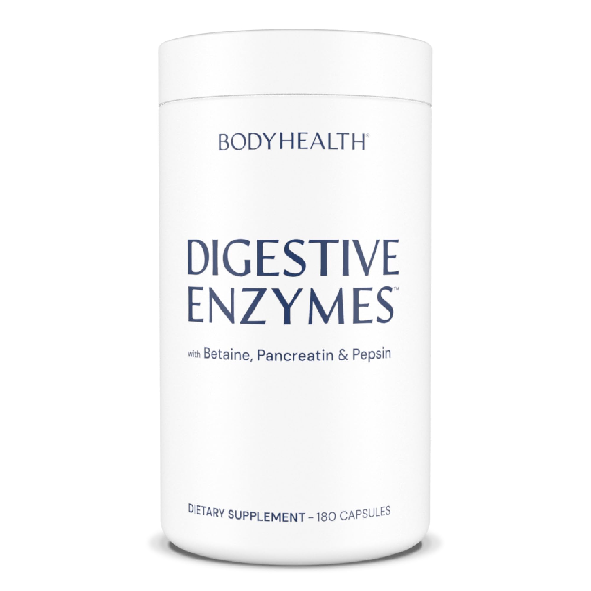 BodyHealth Digestive Enzymes Full Spectrum Digestive Support (180 caps), Betaine, Pepsin, Pancreatin BPP Loaded with Enzymes and Probiotics, Relief for Stomach Bloating, Heartburn, Gas, Constipation BodyHealthBuy Supplements Australia
