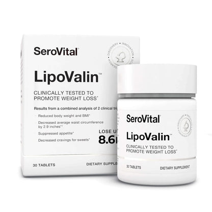 Serovital LipoValin Clinically Validated  Pills for Women Diet Pill, Appetite Suppressant, Stimulant-Free Weight Loss Supplement - 30 Count (30 Tablets)