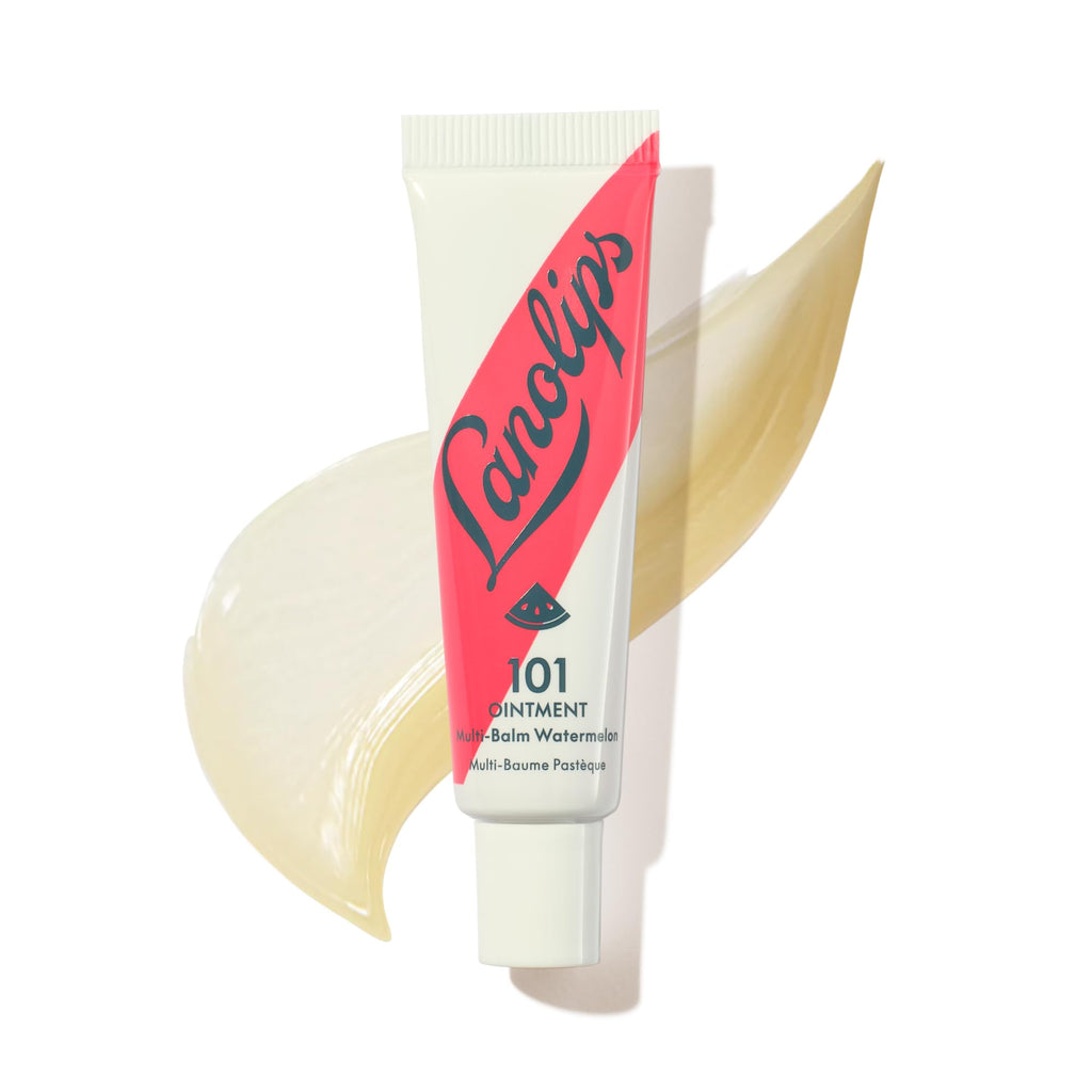 Lanolin 101 Multipurpose Ointment - Lanolin Lip Balm & Healing Ointment for Skin Barrier Repair - Moisturizer for Dry Lips, Cuticles & Elbows - No Petroleum Formula - Watermelon (0.35 oz) LanolipsBuy Supplements Australia