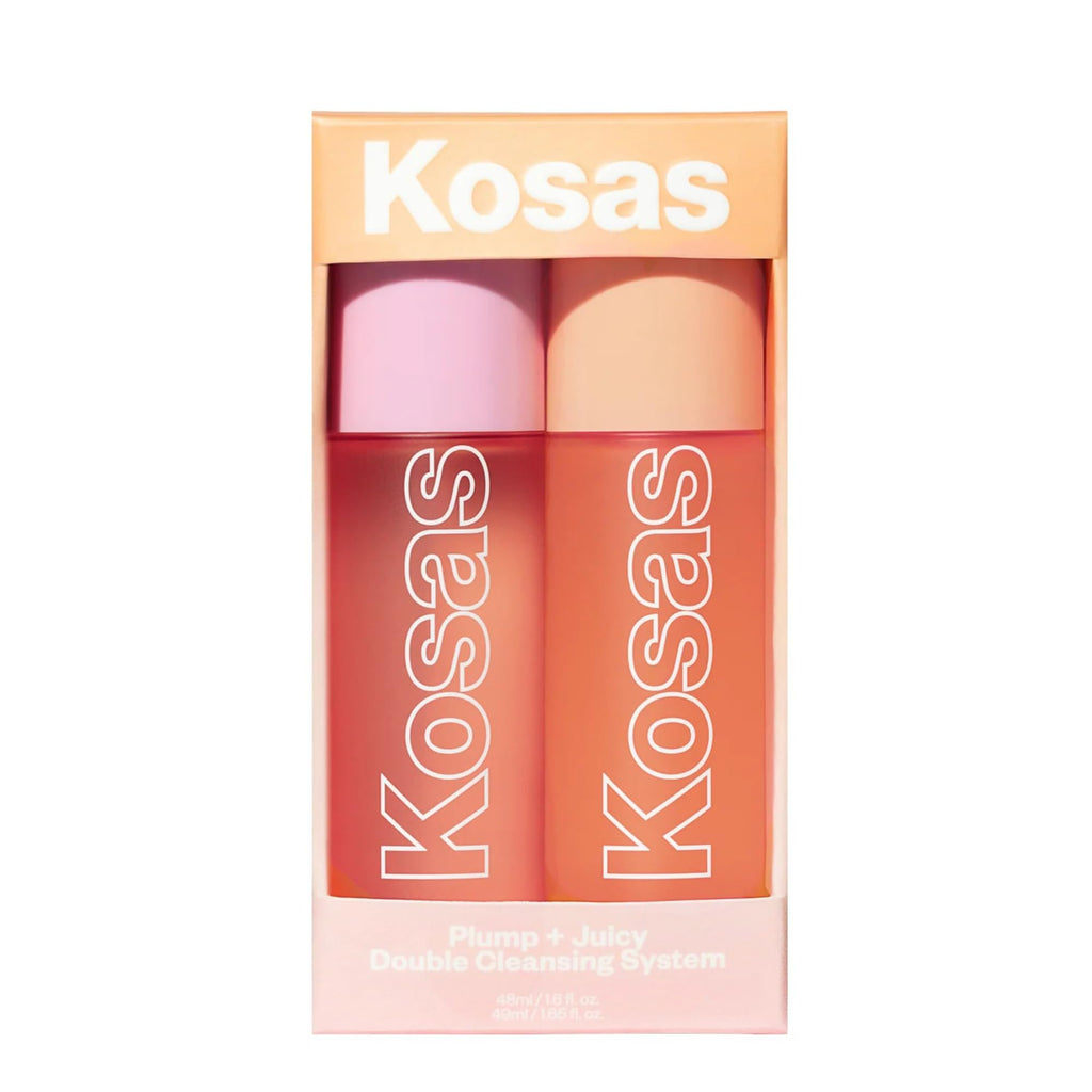 Kosas Mini Plump + Juicy Double Cleansing System — Botanical Oil Cleanser + Gel Cleanser Set, Soap & Sulfate Free, Hydrating Makeup Remover for All Skin Types KosasBuy Supplements Australia