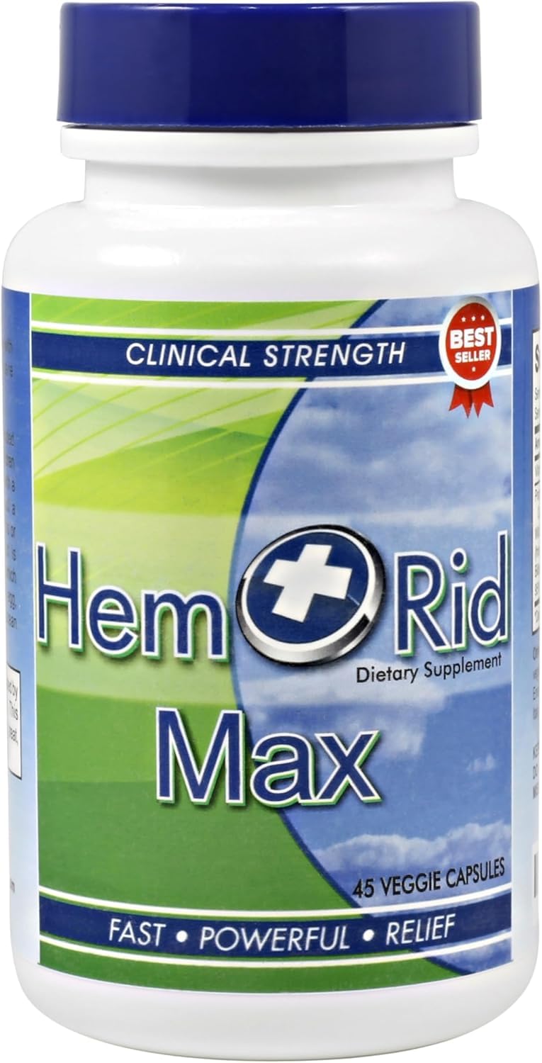 HemRid Max and Maximum Strength Lidocaine Cream - Hemorrhoid Relief Bundle for Fast Internal & External Support - Hemorrhoid Pills & Hemorrhoidal Lidocaine Cream for Rapid Comfort & Soothing Care HemRidBuy Supplements Australia