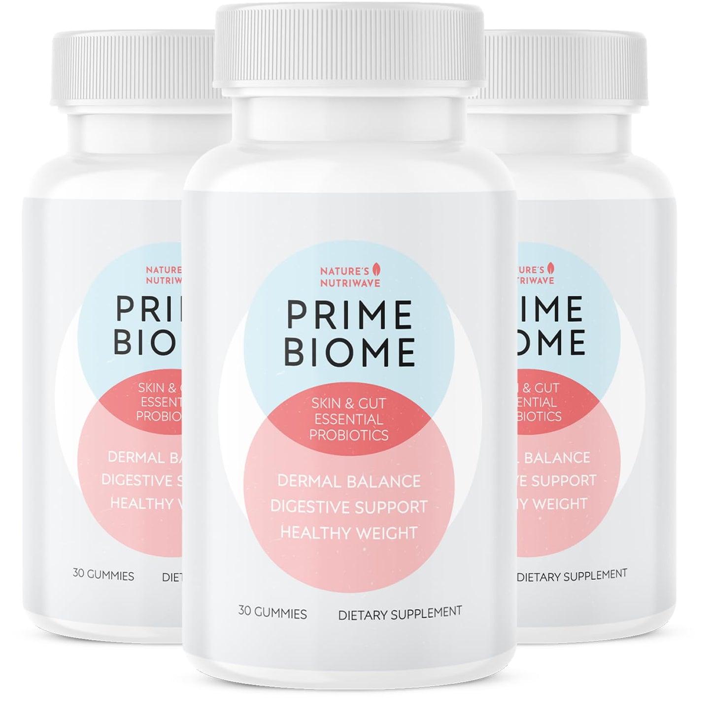 Nature’s NutriWave PrimeBiome Probiotic Gummies – Plant-Based Blend with Inulin, Lion’s Mane, Ginger & More– Non-GMO, No Stimulants, GMP Certified – 30 Gummies, 3 Month Supply Nature’s NutriWaveBuy Supplements Australia