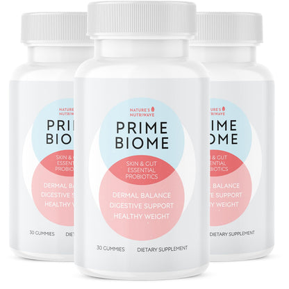 Nature’s NutriWave PrimeBiome Probiotic Gummies – Plant-Based Blend with Inulin, Lion’s Mane, Ginger & More– Non-GMO, No Stimulants, GMP Certified – 30 Gummies, 3 Month Supply Nature’s NutriWaveBuy Supplements Australia