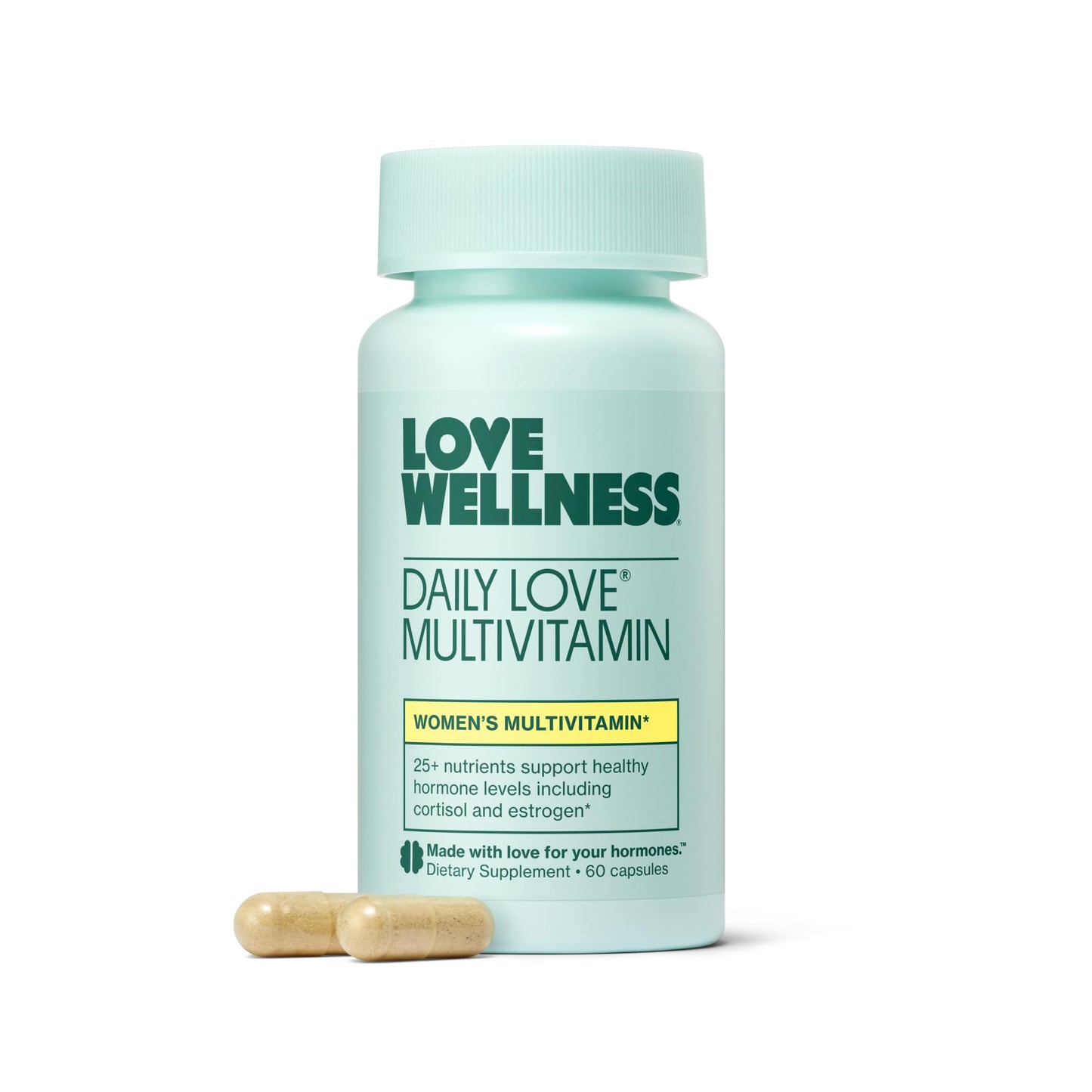 Love Wellness Daily Love Multivitamin for Women | Supports Energy, Cortisol, Immune Health, Stress Relief, & PMS | Complete with Vitamin D, C, Iron, Calcium, Zinc, & Biotin, Magnesium | 30-Day Supply Love Wellness buy supplements Au