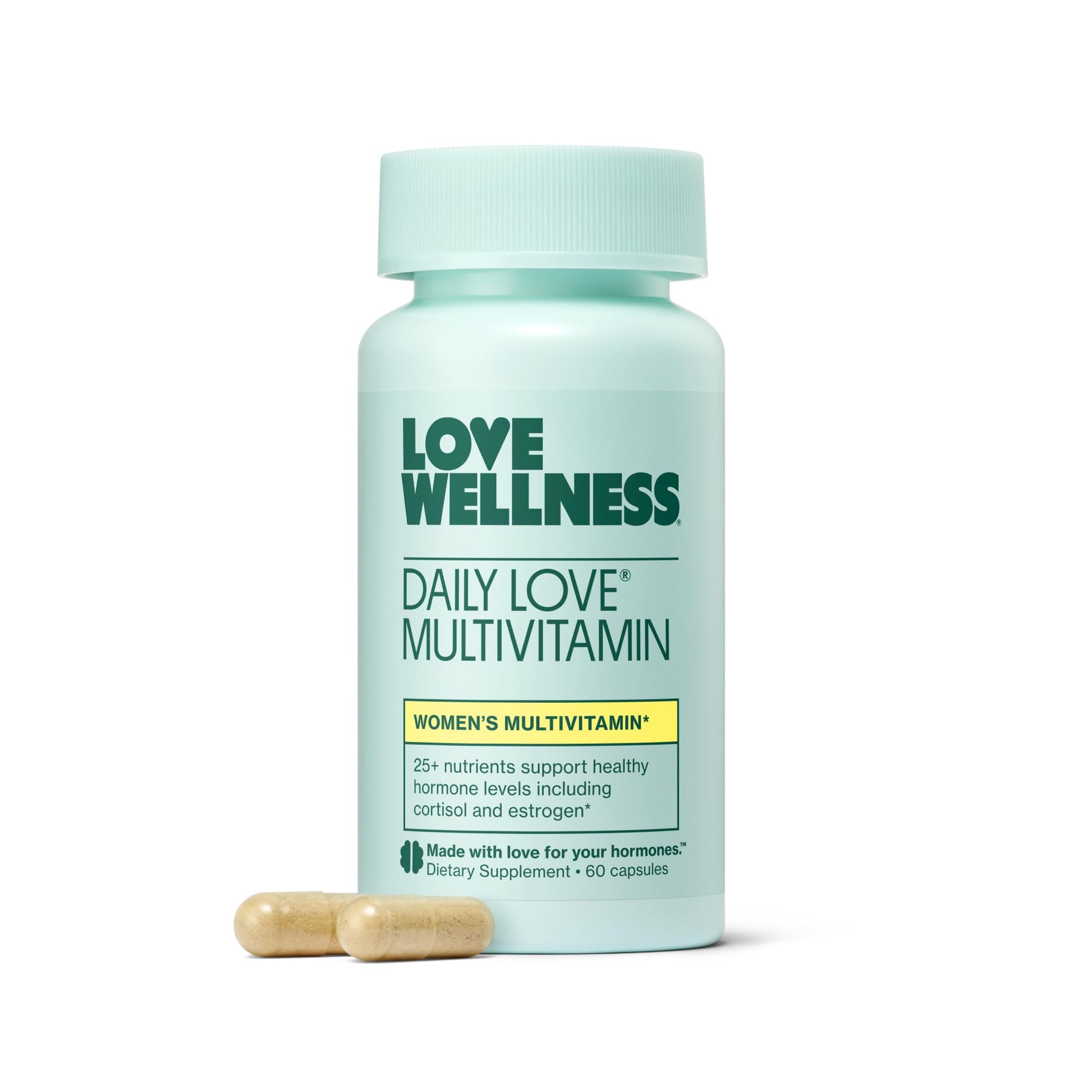 Love Wellness Daily Love Multivitamin for Women | Supports Energy, Cortisol, Immune Health, Stress Relief, & PMS | Complete with Vitamin D, C, Iron, Calcium, Zinc, & Biotin, Magnesium | 30-Day Supply Love Wellness buy supplements Au