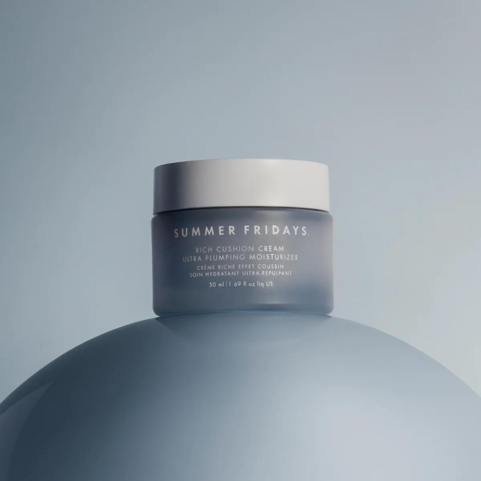 Summer Fridays Rich Cushion Face Cream - Ultra Plumping Barrier Repair Cream + Makeup Primer - Infuses Skin with Rich Hydration from Glycerin + Squalane - Non-Comedogenic + Fragrance-Free (1.69 Oz) Summer FridaysBuy Supplements Australia