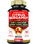 Mecisco 11 in 1 Citrus Bergamot Supplement 1000mg with Black Chokeberry, Berberine HCl & More - 90 Capsules - Supports Heart Health, Immune System, Energy Production MeciscoBuy Supplements Australia