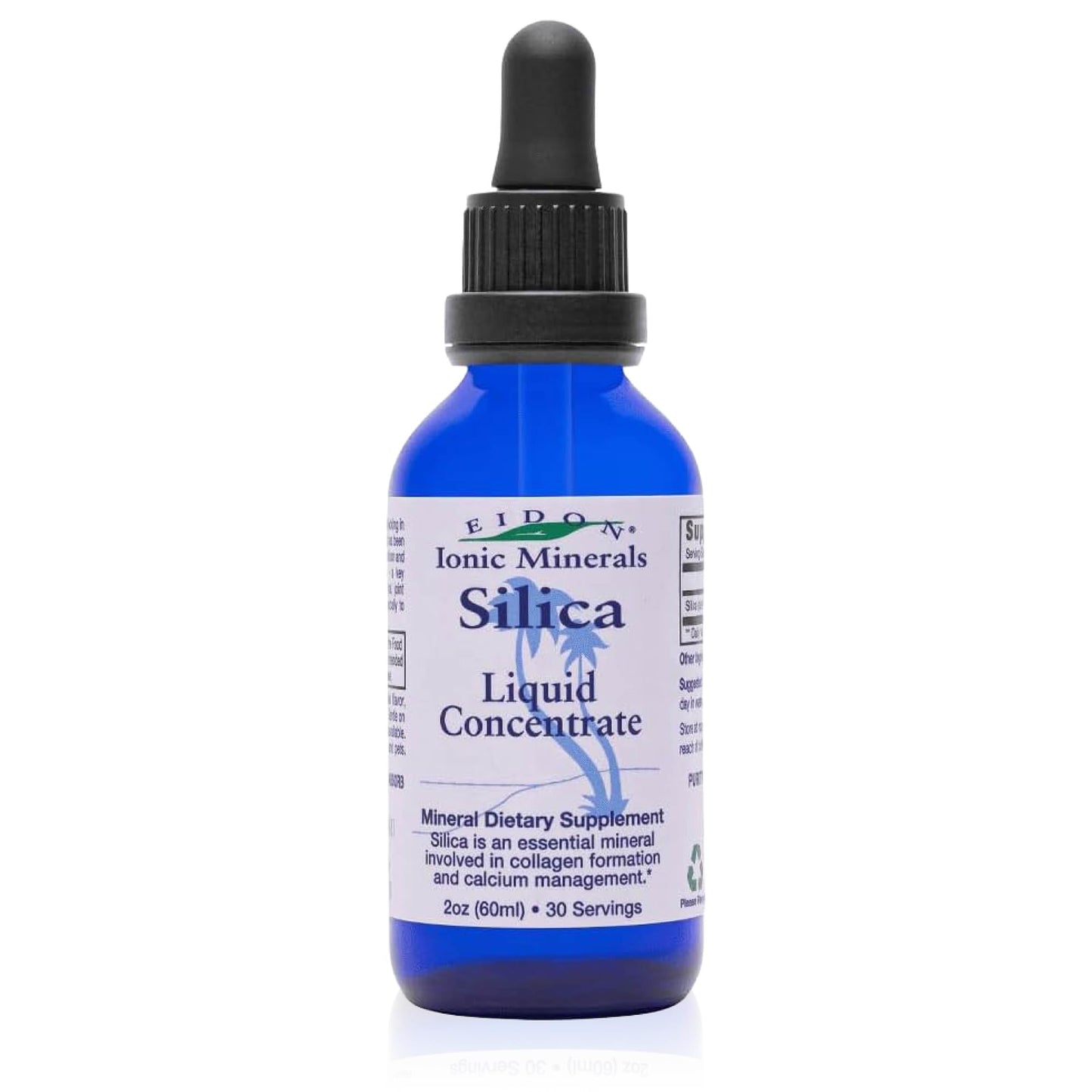 Eidon Liquid Silica Mineral Concentrate - Silica Supplement for Hair, Skin, and Nails, Supplement Drops to Support Collagen Production & Hair Loss
