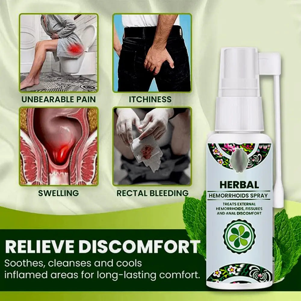 Juztec Hemorrhoid Treatment - Fast Relief with Hemocare Herbal Hemorrhoids Spray & Analese Numb Cream (1 PCS) JuztecBuy Supplements Australia