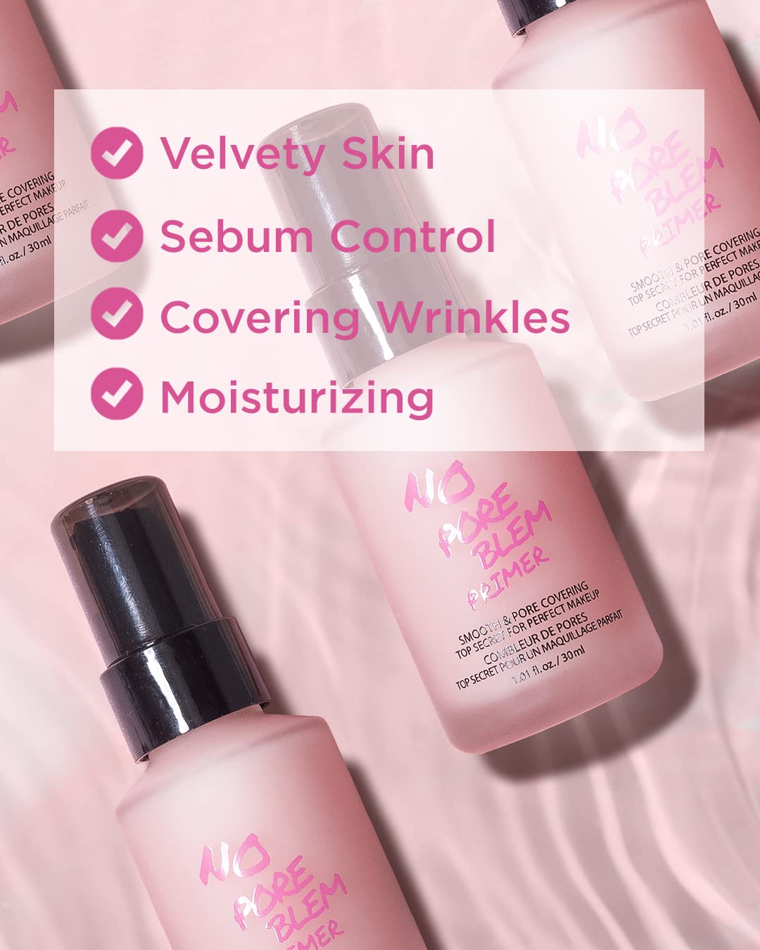 TOUCH IN SOL No Poreblem Primer – Pore Primer for Korean Makeup, Mattifying Primer for Oily Skin, Pore Eraser for Large Pores, Blurring Finish from K Beauty (1.01 fl.oz/30ml) Touch in SolBuy Supplements Australia