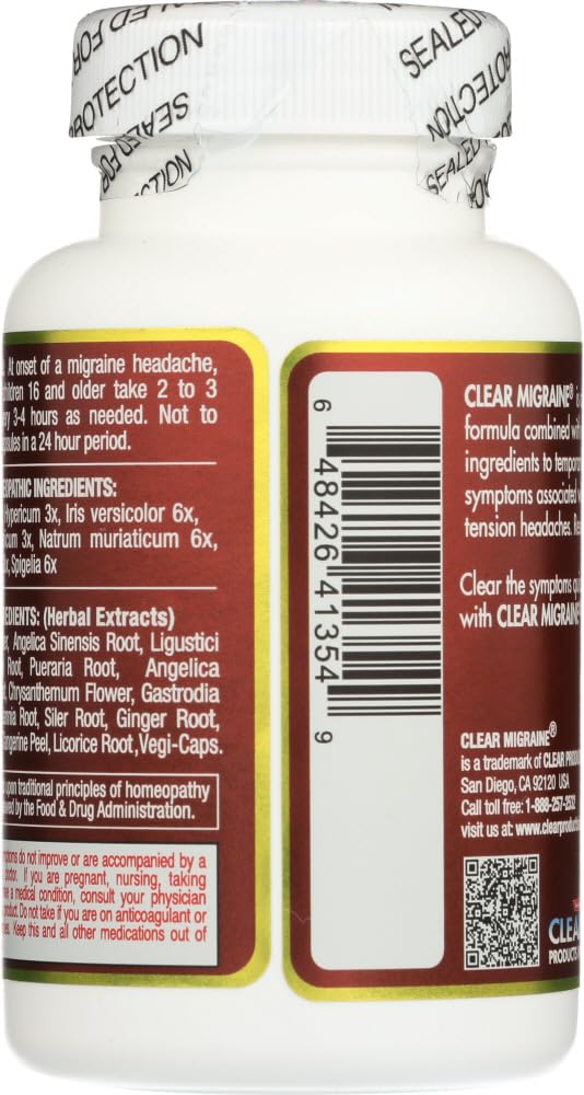 Clear Migraine Clear Products 60 Caps GagacisoBuy Supplements Australia