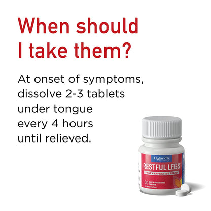 Hyland's Restful Legs Tablets 50 ea (Pack Of 4) Hyland'sBuy Supplements Australia