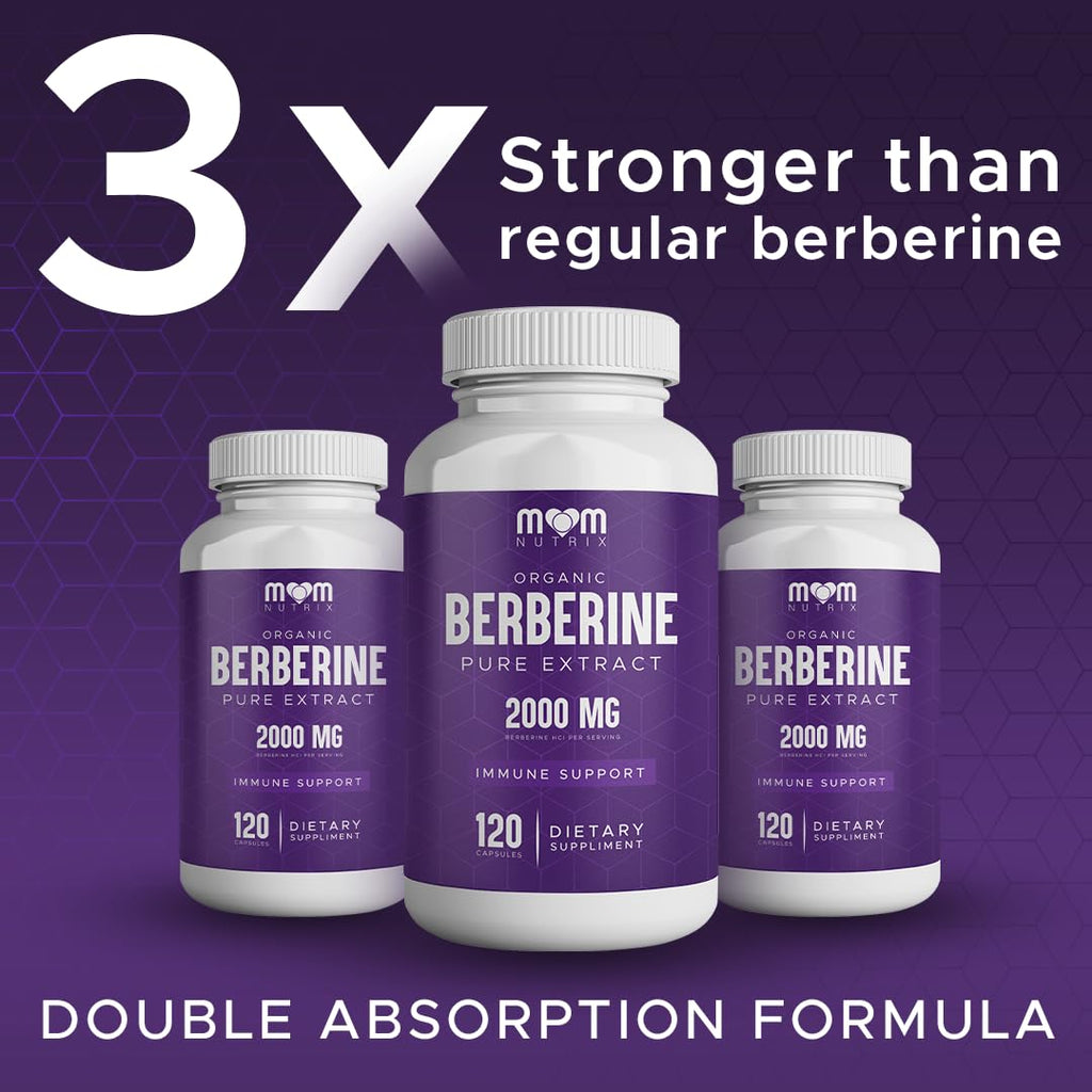 THE MONK Organic Berberine Extract 2000mg - Vegan, Non-GMO - Immune Support - Berberine HCL Supplement for Women & Men - 120 Capsules THE MONKBuy Supplements Australia