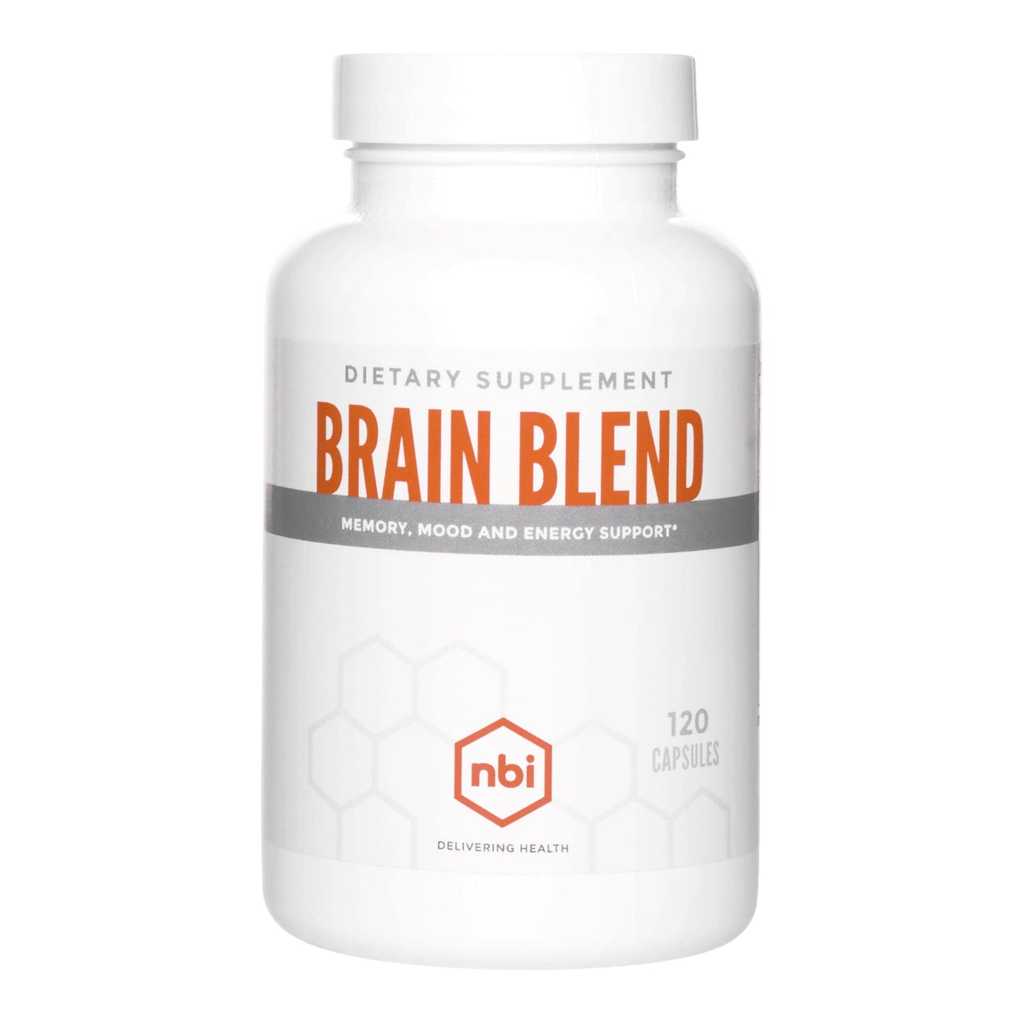 NBI Brain Blend for Memory, Focus, Concentration, Cognitive Function for Men & Women | Caffeine-Free with ALCAR, Alpha Lipoic Acid, Huperzine A, Turmeric | Nootropic | 120ct Capsules NBIBuy Supplements Australia