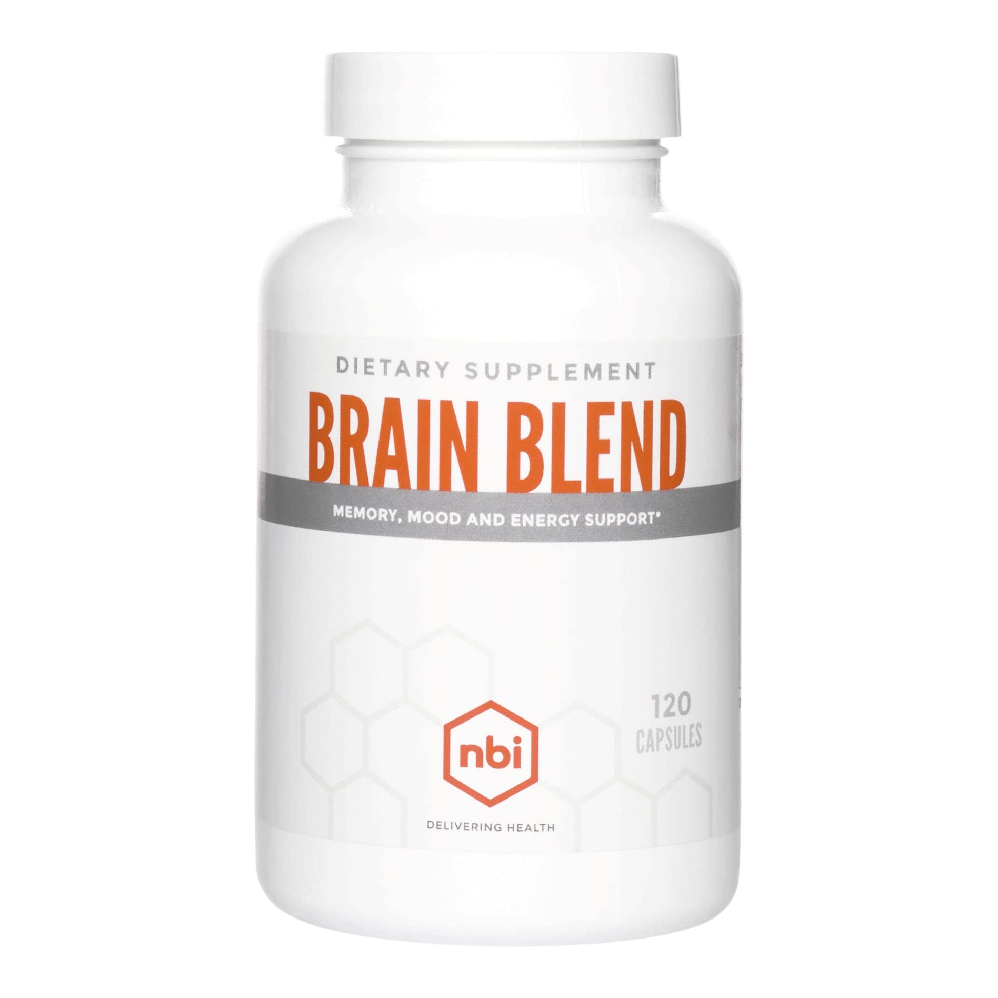 NBI Brain Blend for Memory, Focus, Concentration, Cognitive Function for Men & Women | Caffeine-Free with ALCAR, Alpha Lipoic Acid, Huperzine A, Turmeric | Nootropic | 120ct Capsules NBIBuy Supplements Australia