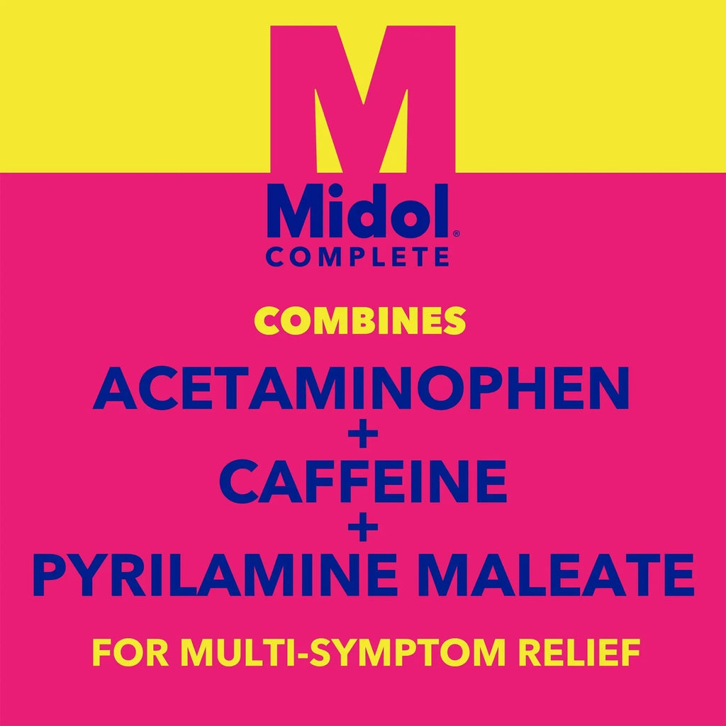 Midol Woman-on-The-Go Period Essentials Complete On The Go Menstrual Pain Relief Caplets, 50ct (25 Pouches of 2) & U by Kotex Balance Ultra Thin Pads Regular Absorbency 50ct MidolBuy Supplements Australia