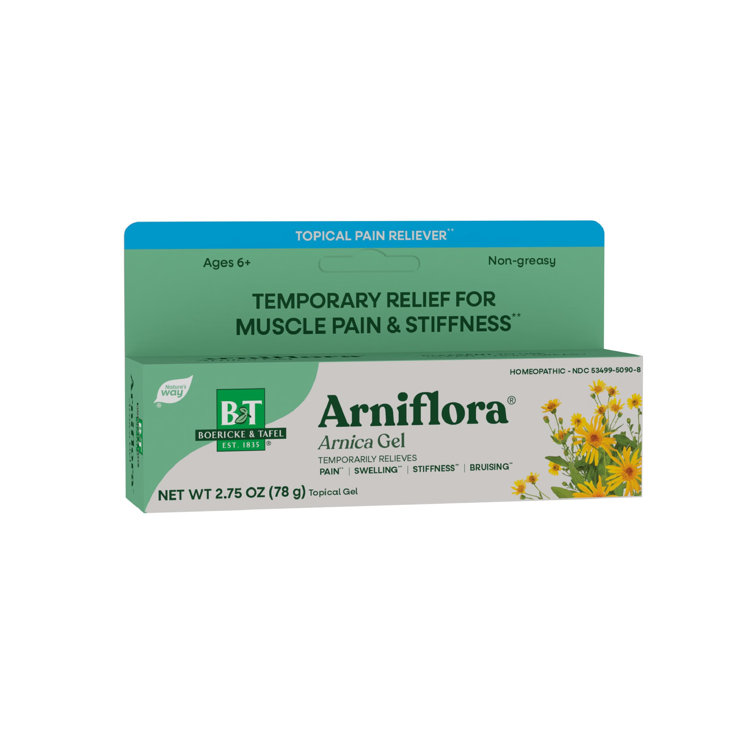 Nature's Way Boericke & Tafel Arniflora Arnica Gel, Temporarily Relieves Pain*, Swelling*, Stiffness*, 2.75 Oz (Packaging May Vary) Nature's WayBuy Supplements Australia