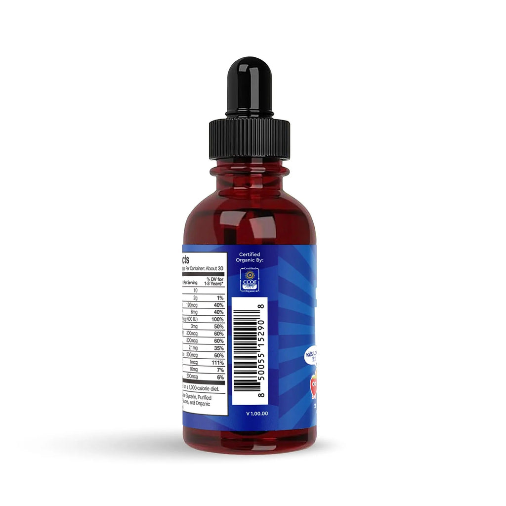 Feel Great Vitamins Organic Multivitamin Liquid Drops for Toddlers & Kids | Daily Essential Nutrients for Healthy Growth | The Feel Great Vitamin Company