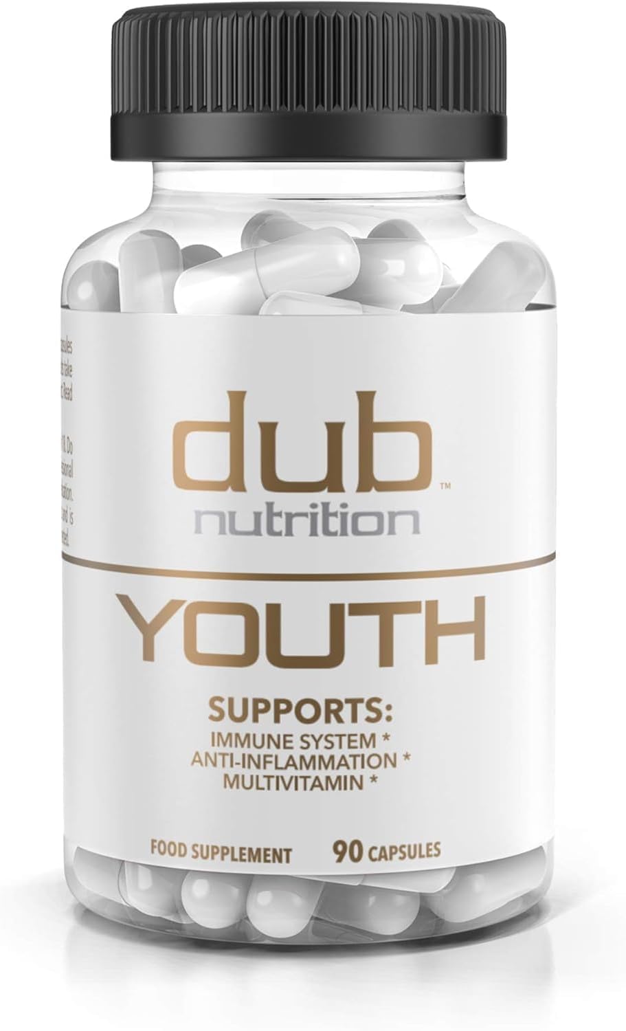Dub Nutrition Youth - Formula with Acai, Resveratrol, Curcumin, Vitamins A, C, D, E, B12, and CoQ10 - Supports Immunity and Mobility - 90 Capsules Dub Nutrition buy supplements Au