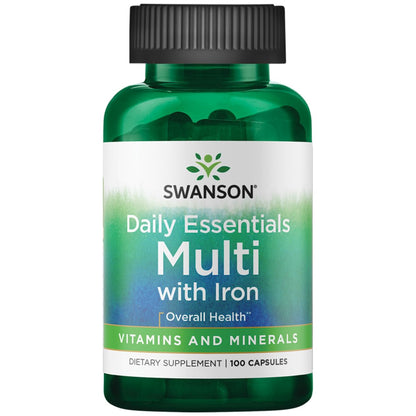 Swanson Multi and Mineral Daily Men's Women's Multivitamin Multimineral Health Supplement 100 Capsules (Caps) SwansonBuy Supplements Australia