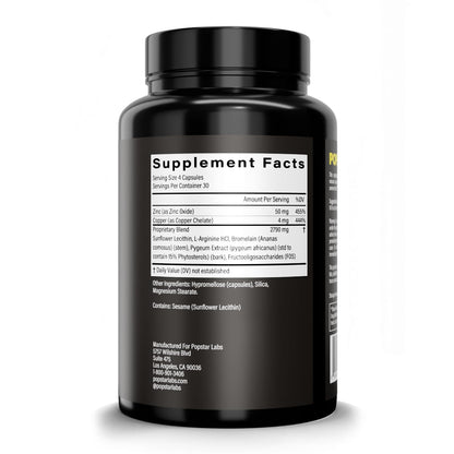 POPSTAR Labs Semen Volume Booster - Men's Semen Health & Fertility Supplement - Doctor Formulated to Increase Load Volume - Made in USA - Non-GMO, Organic