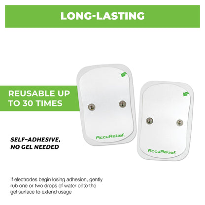 AccuRelief Wireless TENS Electrotherapy Pain Relief System Supply Kit (Packaging May Vary), Works with AccuRelief Wireless Remote Control TENS Device (ACRL-9000), 2 Pair (Pack of 1) AccuReliefBuy Supplements Australia