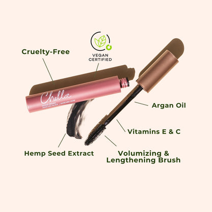 Chella Good Drama Vegan Mascara, 0.33 Fl. Oz (Black) ChellaBuy Supplements Australia