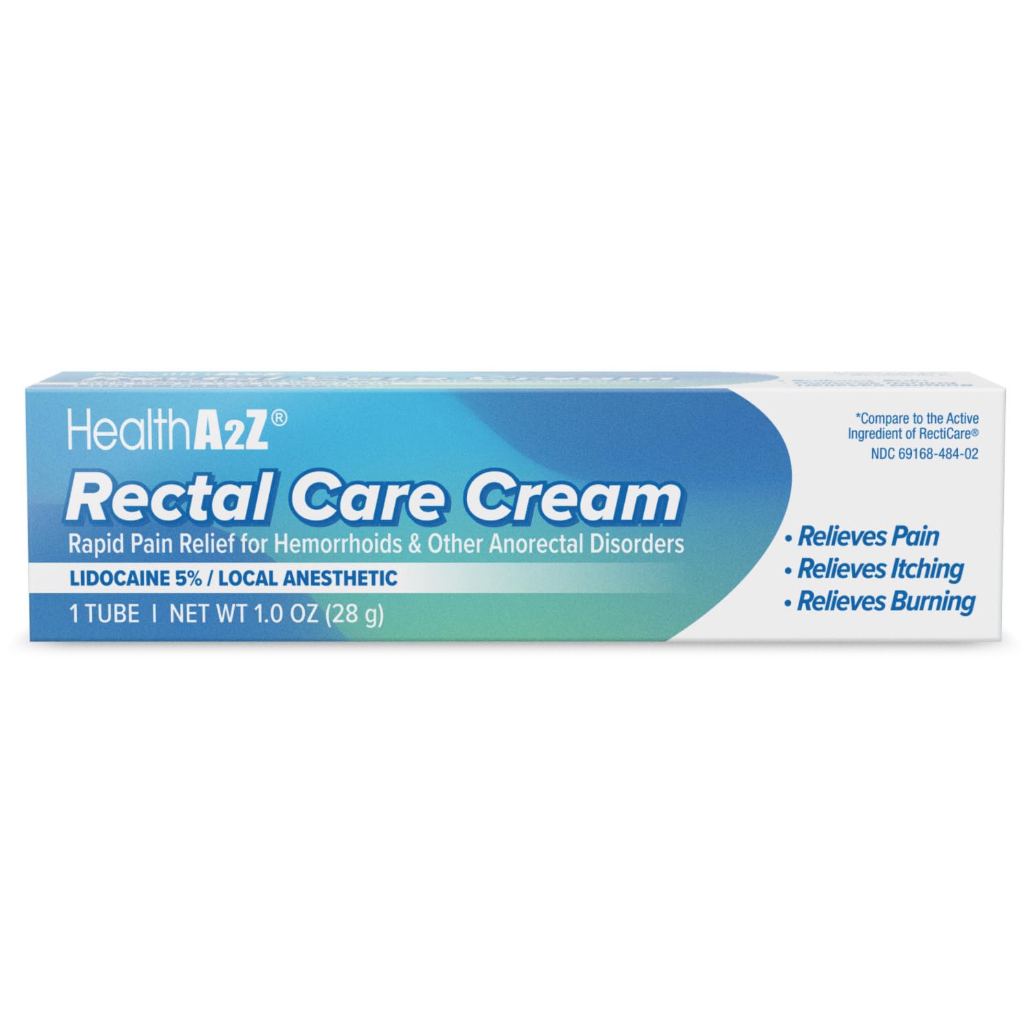 HealthA2Z® Rectal Care Cream | Lidocaine 5% / Local Anesthetic | 28g Tube | Topical Numbing Cream & Other Anorectal Disorders | Relieves Pain, Itching & Burning HealthA2ZBuy Supplements Australia