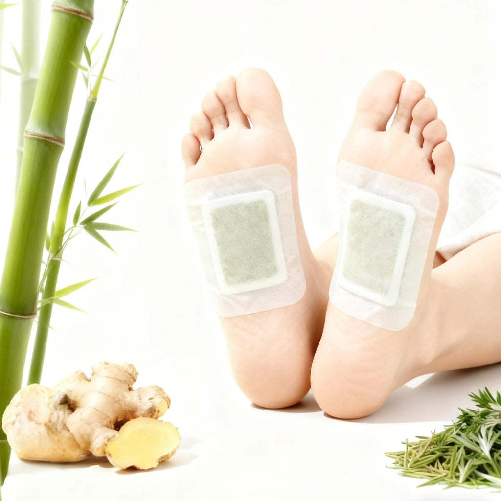 Deep Cleansing Foot Pads, 50 Count Pack with Ginger Oil for Lymphatic Drainage, Stress Relief, Deep Cleansing and Sleep Support HMBMO buy supplements Au