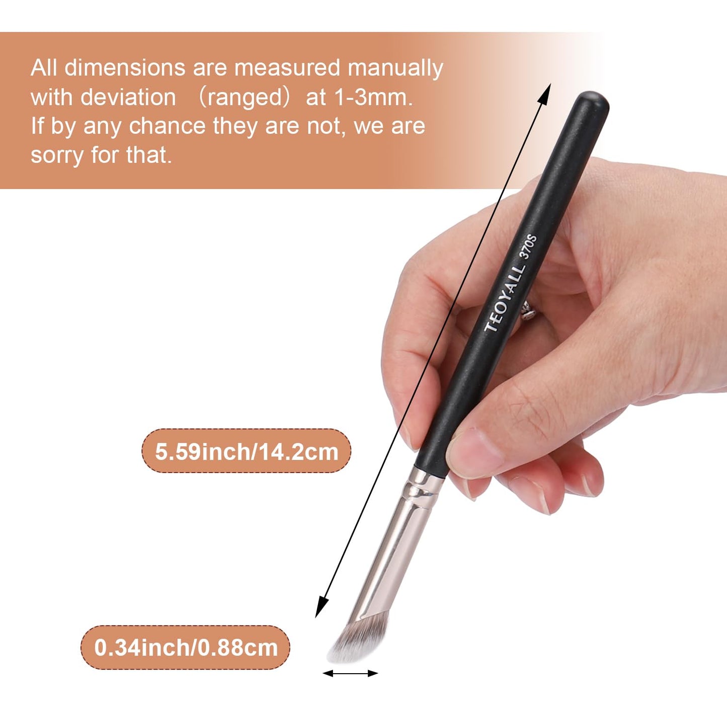 TEOYALL Foundation Contour Conceal Brush Set, 3PCS Angled Synthetic Kabuki Brush for Blending Setting Buffing with Liquid, Cream and Powder Cosmetic (170S/270S/370S) TEOYALLBuy Supplements Australia