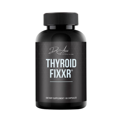 Black supplement bottle labeled 'LIVER FIXXR' on a white background