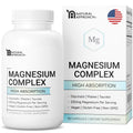 Supplement bottle and packaging of Magnesium Complex with 'Natural Approach' branding.