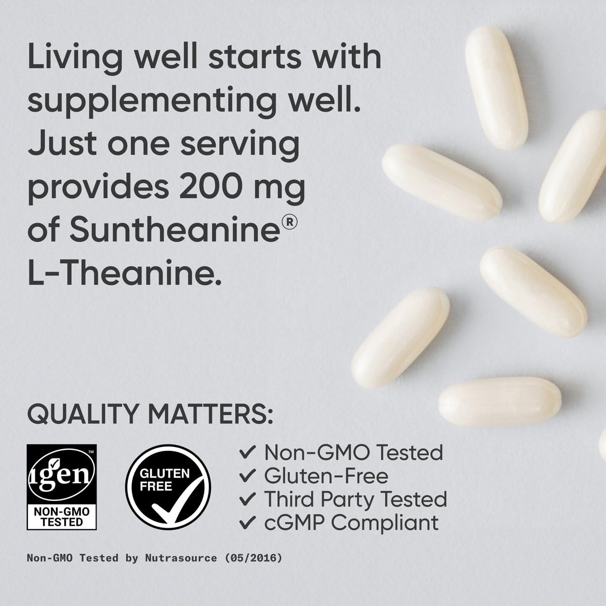 Sports Research Double Strength L-Theanine Supplement - Suntheanine Softgels for Focus, Relaxation & Alertness - Non-Drowsy Support Made with Coconut Oil, Non-GMO & Gluten Free - 200mg, 60 Count Sports Research buy supplements Au