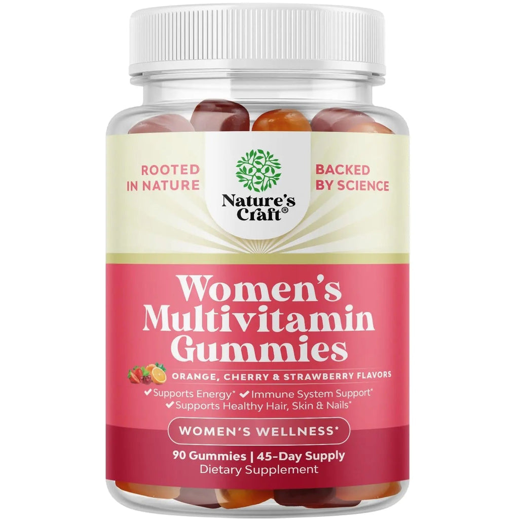 Delicious Daily Multivitamin for Women Gummies - Women's Multivitamin Gummies for Adults Energy and Immunity Natures Craft