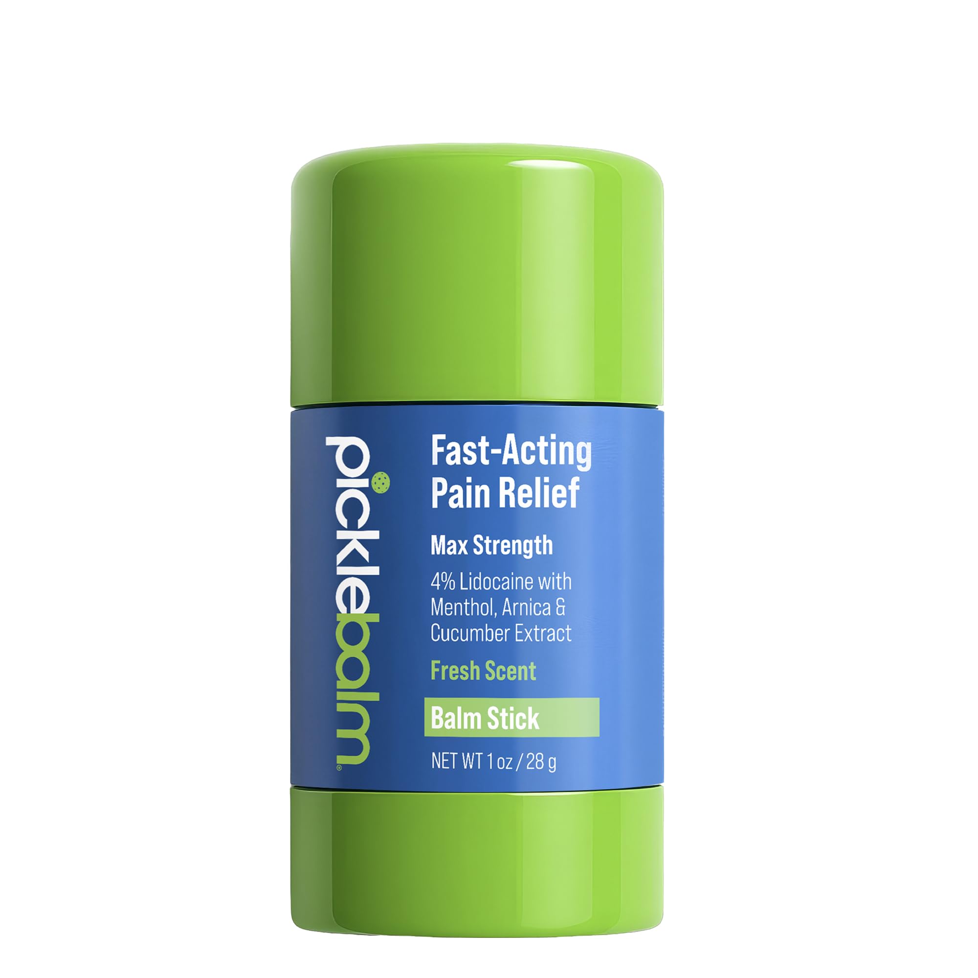 PickleBalm Pickleball In-Game Muscle Pain Relief Balm Stick with 4% Lidocaine, Arnica, Menthol, Cucumber Seed Extract for Shoulders, Knees, Wrists, and More, 1oz Stick PickleBalmBuy Supplements Australia