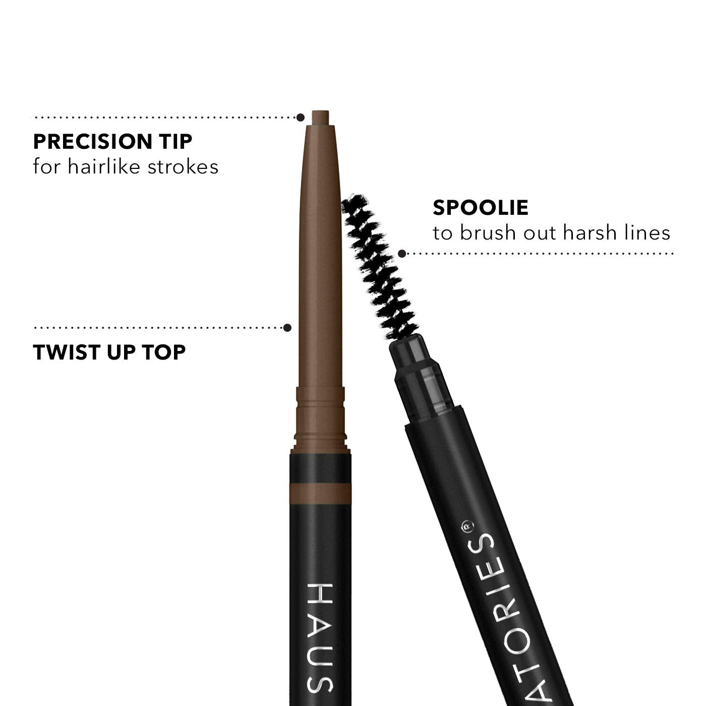 HAUS LABORATORIES by Lady Gaga: THE EDGE MICRO-TIP PRECISION BROW PENCIL, Medium Brown Haus LaboratoriesBuy Supplements Australia