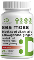 DEAL SUPPLEMENT Irish Sea Moss 240 Veggie Capsules – 14 Superfood Complex with Black Seed Oil, Ashwagandha, & Ginger DEAL SUPPLEMENTBuy Supplements Australia