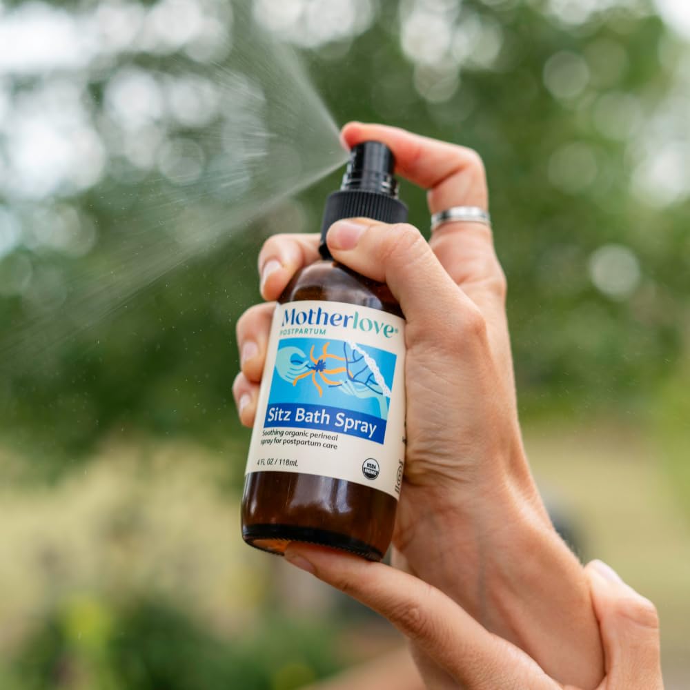 Motherlove Sitz Bath Spray (2 oz) Sitz Bath for Postpartum Care—Herbal Perineal Spray w/Witch Hazel—USDA Organic, Vegan, & Cruelty Free MotherloveBuy Supplements Australia