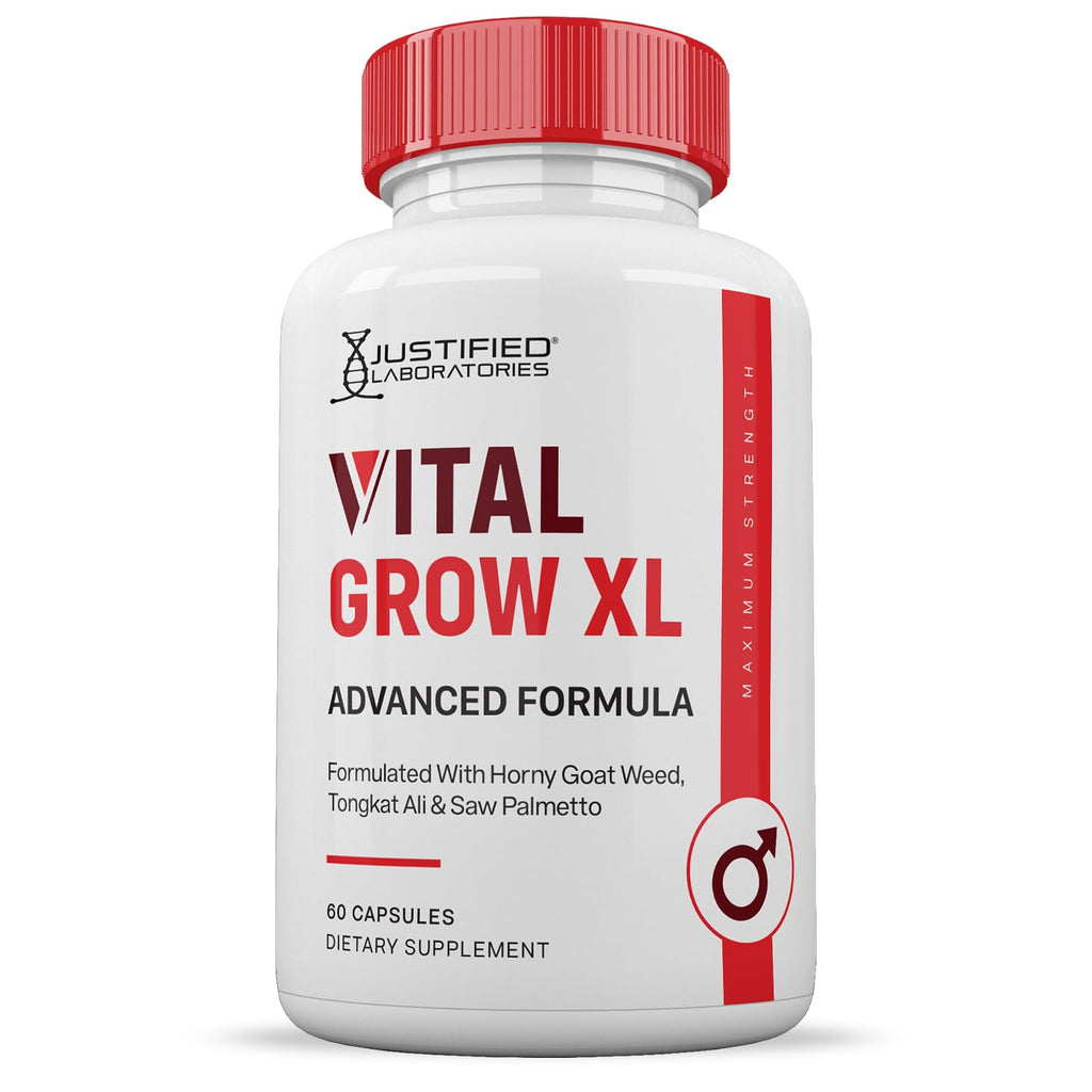 (2 Pack) Vital Grow XL Pills 1484MG Advanced Formula Proprietary Blend for Men 60 Capsules Justified Laboratories buy supplements Au