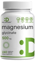 Deal Supplement Magnesium Glycinate 500mg, 240 Veggie Capsules | 100% Chelated for Easy Absorption | Essential Mineral Supplement | Non-GMO, Gluten-Free DEAL SUPPLEMENTBuy Supplements Australia